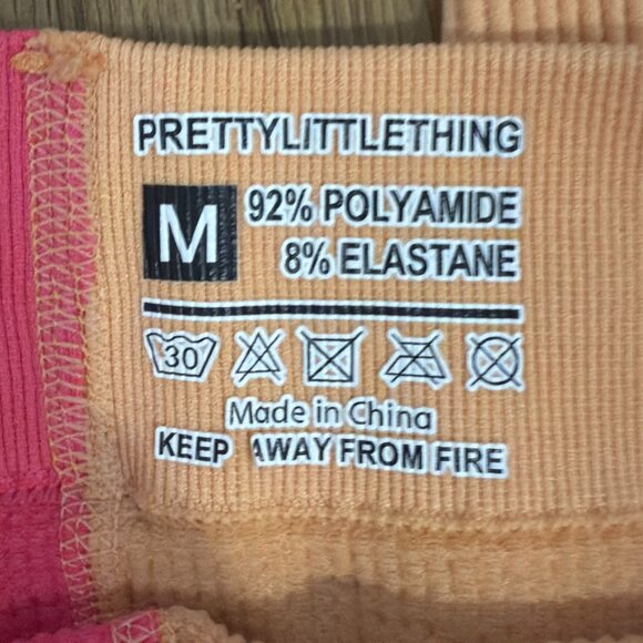 2 Colour Rib Leggings + FREE Candy Pink BONUS Pair! Size Medium - Picture 4 of 9